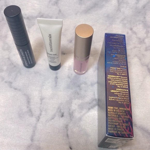 BareMinerals Natural Radiance Prime & Finish Trio, Primer, Mascara, Lip Gloss - Picture 3 of 11